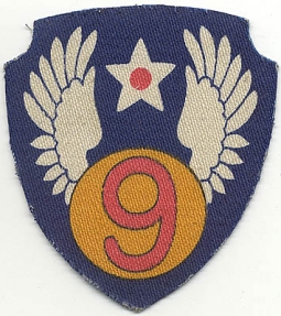 Printed 9th AF Patch on Raincoat Material