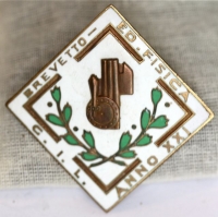 GIL Fascist Youth Organization Sports Award Pin Awarded 1943