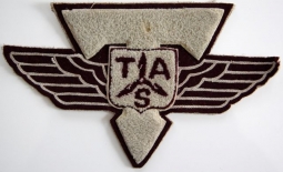 BEING RESEARCHED - Large Chenille TAS Prop, Wing & T Patch - NOT FOR SALE UNTIL IDENTIFIED