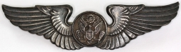 Beautiful Chinese made silver USAAF WWII Air Crew wing for CBI theater