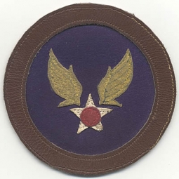 Great CBI-Made USAAF Shoulder Patch in Leather for A-2 Flight Jacket