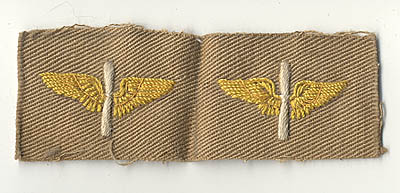 Great Pair of CBI-Made AAF Officer Collar Insignia for Bush Jacket ...