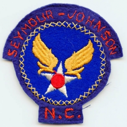 WWII USAAF Training/Cadet Novelty Patch for Seymour-Johnson Field, Goldsboro, North Carolina