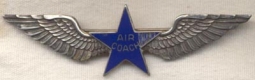 BEING RESEARCHED - 1950s? Air Coach Airline? Wing in Pin-Back - NOT FOR SALE UNTIL IDENTIFIED