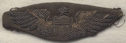 Rare Ca. 1930 US Air Corps Senior Pilot Wing in Regulation Bullion