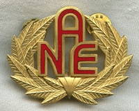 Scarce Circa 1970s Air New England (ANE) Pilot Hat Badge 4th Issue