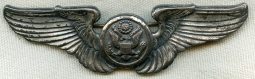 Sterling WWII USAAF "Issue" Pinback Air Crew Wing