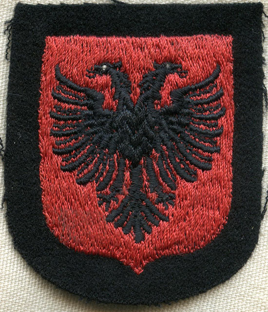 WWII German SS Albanian Volunteer Sleeve Shield Unused: Flying Tiger ...