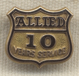 1940s-1950s Allied Trucking 10 Years of Service Pin