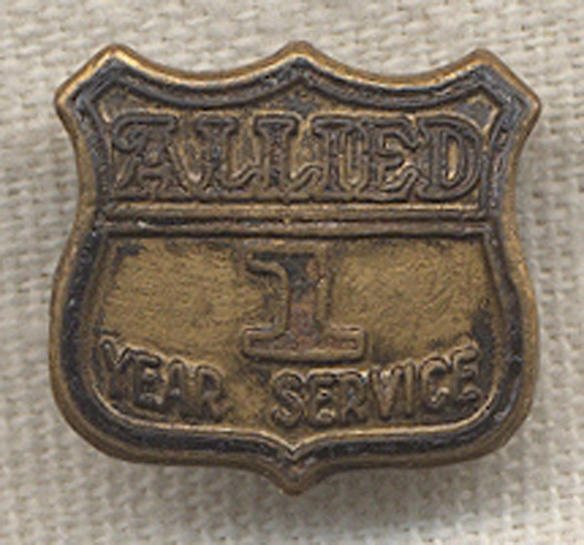 1940s-1950s Allied Trucking 1 Year of Service Pin: Flying Tiger ...