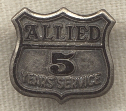 1940s-1950s Allied Trucking Sterling 5 Years of Service Pin