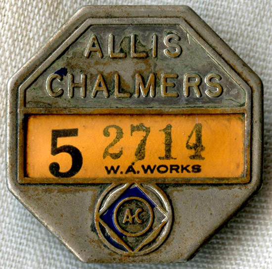 Cool 1930 S Allis Chalmers West Allis Wisconsin Employee