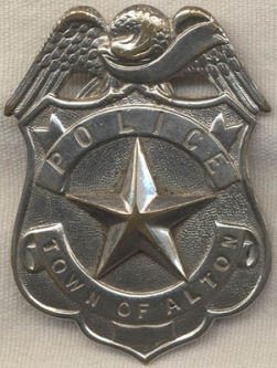 1910's - 1920's Alton New Hampshire Police Badge