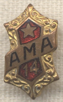 American Motorcycle Association (AMA) 14 Years of Membership Pin