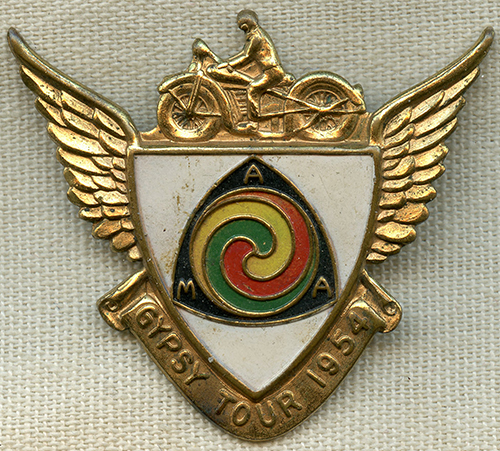 Cool 1954 AMA Gypsy Tour Award Pin