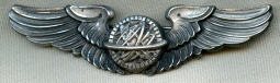 Scarce WWII AMICO USAAF Navigator Wing with Beautiful Hand-Chased Details