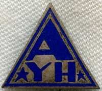 Vintage 1930s American Youth Hostels (AYH) Enameled Lapel Pin by Greenduck Co.