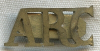 Ext. Rare WWI Norton-Harjes ARC (American Red Cross) Shoulder Title