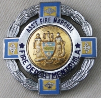 1960's-70's Philadelphia Fire Department Assistant Fire Marshall Badge