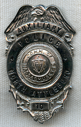 1950's-60's North Attleboro, MA Auxilliary Police Wallet Badge, Pin ...