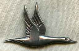 Sterling or Coin Mexican Silver Avian Pin