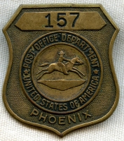 Circa 1950's Postal Employee Badge from Phoenix, Arizona