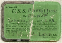 Rare WWII USN Liberty Pass for U.S.S. Babbitt (DD-128)