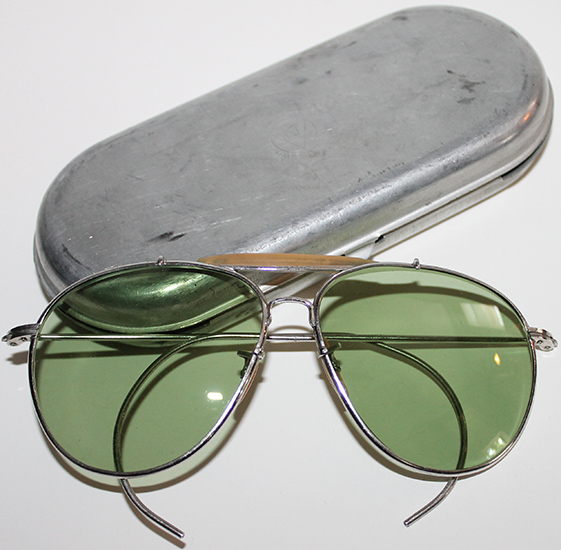 Beautiful Wwii Us Forces Aviators Sunglasses In Issue Case Marked Bausch And Lomb Flying Tiger
