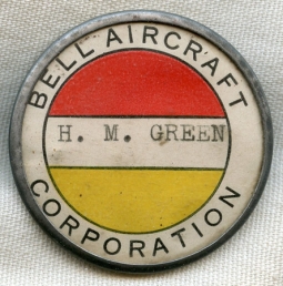 WWII Bell Aircraft Worker ID Badge