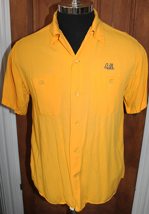 Great Early 1950's Eastern Air Lines Bowling Team Shirt with Large Flocked  Felt Logo on Back