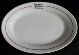Rare Ca. 1910 Boston & Maine RR China Dinner Platter by Maddock China, New Jersey