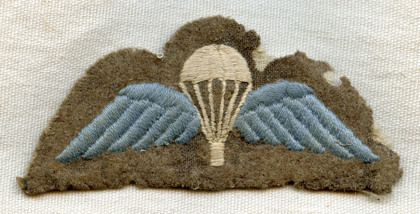 Scarce WWII British Army Parachute Qualified Jump Wing Removed from ...