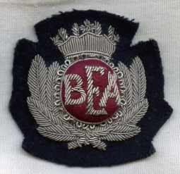 Circa 1960s British European Airways (BEA) Pilot Hat Badge