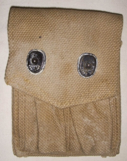 WWII British-Made United States Army .45 Clip Pouch from 1944