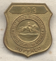 1950's US Post Office Employee Badge from Buffalo, New York #203