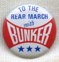 Novelty 1972 Presidential Election Political Pin for Archie Bunker in Nice Condition