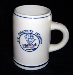 Early Occupation Period German-Made Beer Mug for US Army 508th Parachute Infantry Regiment