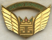Circa 2000 Casino Express Pilot Hat Badge 3rd Issue