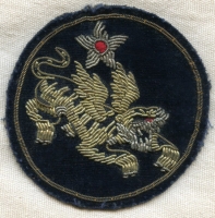 Beautiful Late 1942 CATF (14th AF) Shoulder Patch Theatre-Made Bullion on Velvet