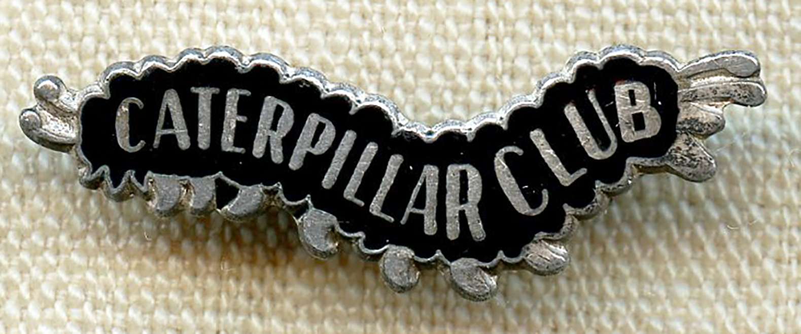 Classic Iconic Wwii Switlik Parachute Co Caterpillar Club Pin By Metal