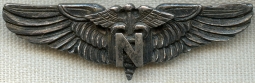 VERY RARE WWII USAAF CBI-Made Silver Flight Nurse Wing