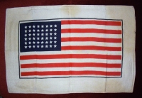 Large & Very Clean WWII CBI Theatre US Flight Jacket Back Flag Printed on Silk & Linen