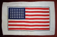 Very Clean WWII CBI Theatre US Flight Jacket Back Flag Printed on Silk & Linen