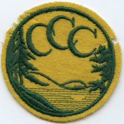 Late 1930's US Civilian Conservation Corps Shoulder Patch