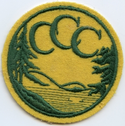Late 1930's US Civilian Conservation Corps Shoulder Patch in Very Nice Condition