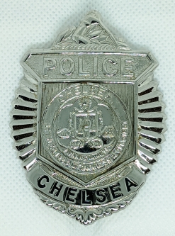 Circa 1989's Chelsea, Massachusetts Police Badge by GA-REL