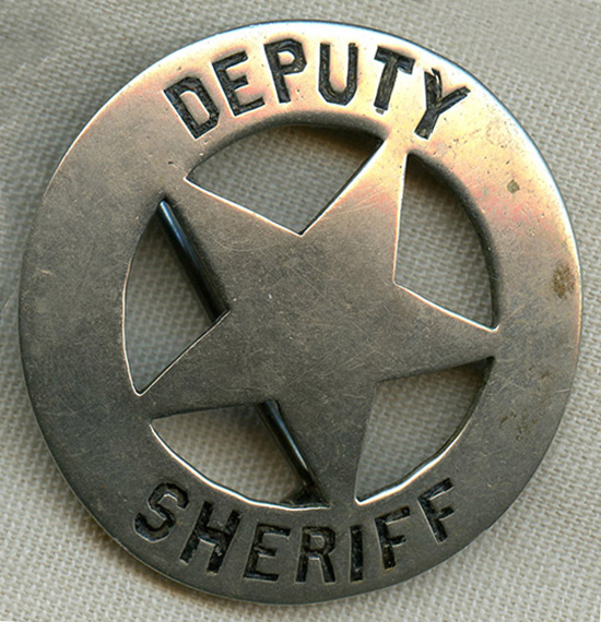 Great 1880's - 1890's Hand Stamped & Formed Old West Deputy Sheriff ...