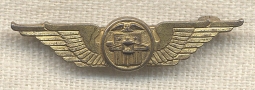 1930s Civil Aeronautics Administration (CAA) 10 Years of Service Pin - 1st Type