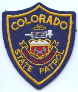 1960's Colorado State Patrol Patch