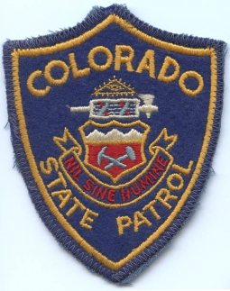 1950's Colorado State Patrol Patch Removed from Uniform